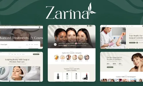 Zarina - Plastic Surgery WordPress Theme