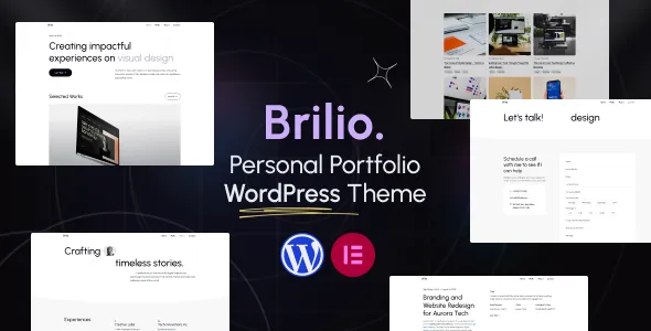 Personal Portfolio WordPress Theme - Brilio