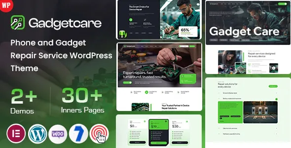 Gadgetcare - Phone and Gadget Repair Service WordPress Theme