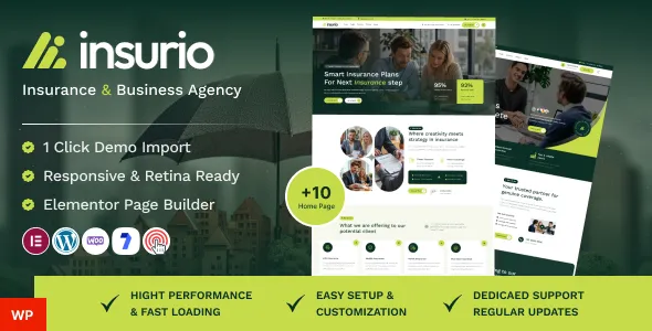 Insurio - Insurance Company WordPress Theme