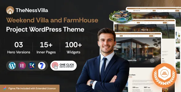 TheNessVilla - Weekend Villa and FarmHouse Project WordPress Theme
