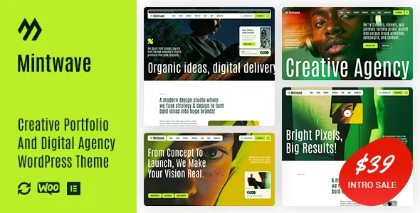 Mintwave - Digital Agency And Portfolio WordPress Theme