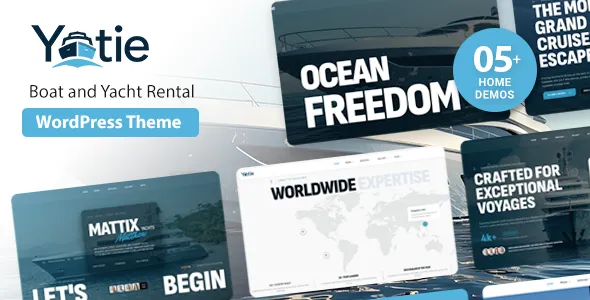 Yatie - Yacht Charter & Boat Rental WordPress Theme with Online Booking Yatie - Yacht Charter & Boat Rental WordPress Theme with Online Booking