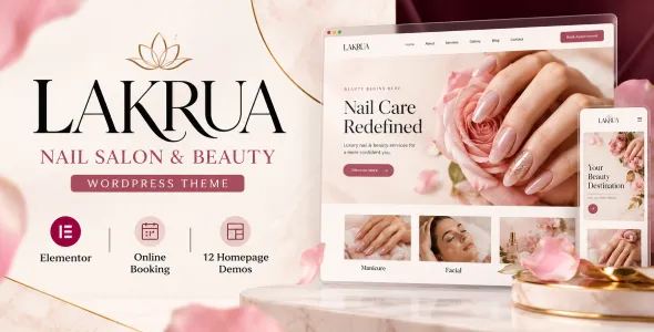 Beauty Salon, Nail Studio & Spa WordPress Theme - Lakrua by Jthemes