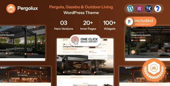 Pergolux Pergola, gazebo & Outdoor Living WordPress Theme